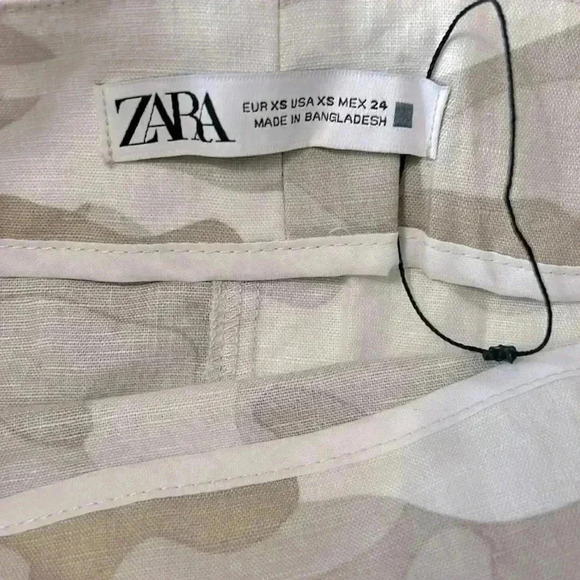 BNWOT Zara  Mini Wrap Skirt Camo Print Women XS - Picture 4 of 4
